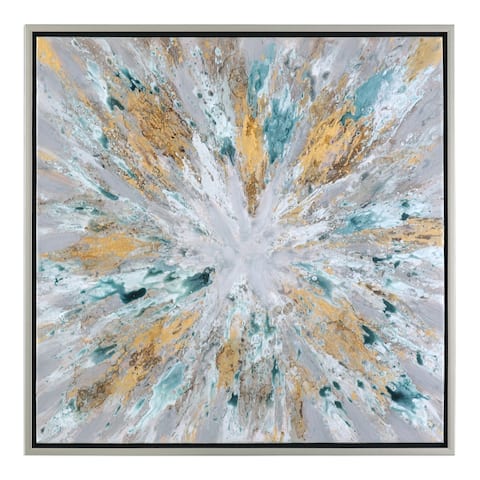 Uttermost Exploding Star Modern Abstract Art - Multi-color