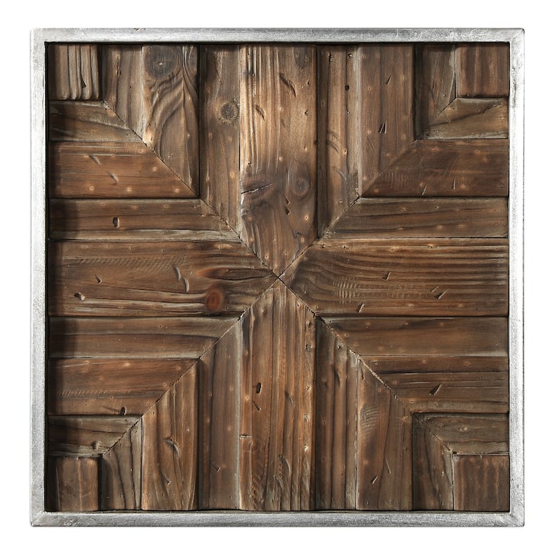 Uttermost Bryndle Rustic Wooden Squares ( Set of 9)