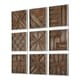 preview thumbnail 2 of 2, Uttermost Bryndle Rustic Wooden Squares ( Set of 9)