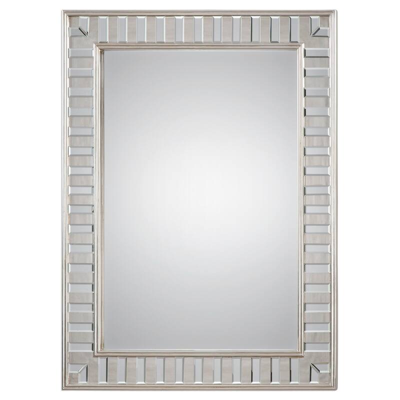 Uttermost Lanester Antiqued Silver Leaf Mirror