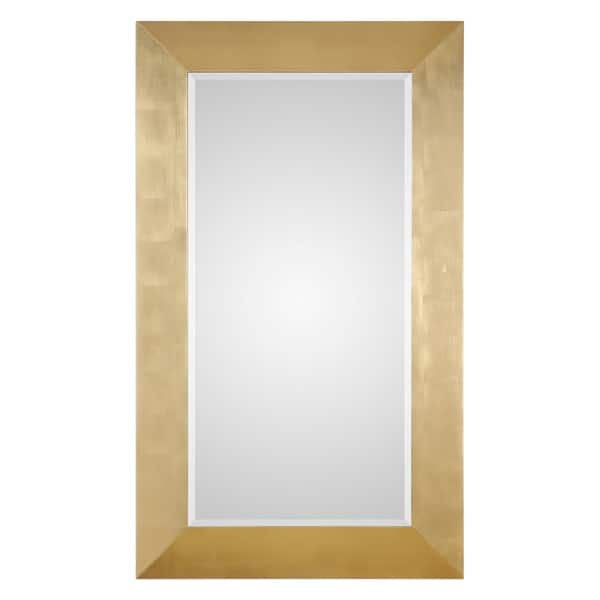 slide 2 of 4, Uttermost Chaney Gold Leaf Mirror