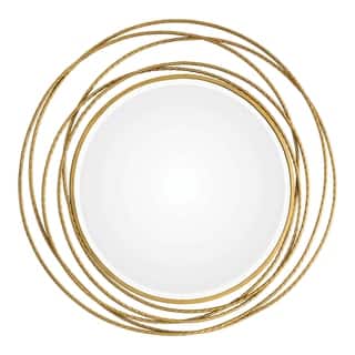 Uttermost Whirlwind Metallic Gold Leaf Mirror