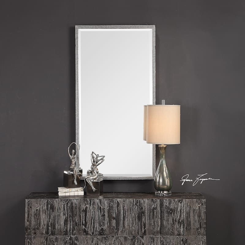 Uttermost Gabelle Antiqued Metallic Silver Mirror