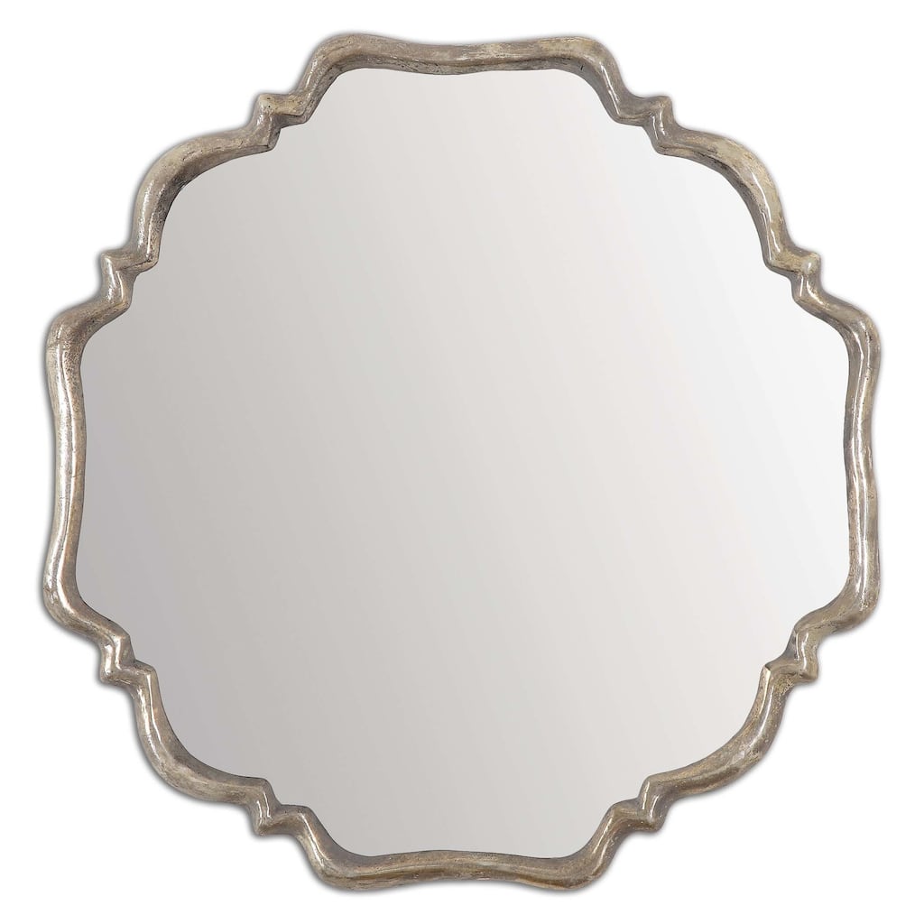 Uttermost Valentia Oxidized Silver Mirror - Antique Silver - 32x32x2