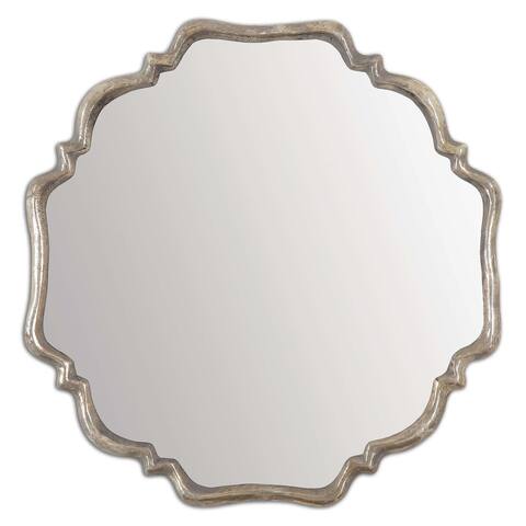 Uttermost Valentia Oxidized Silver Mirror - Antique Silver - 32x32x2