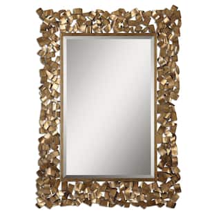 Uttermost Capulin Antique Gold Leaf Mirror