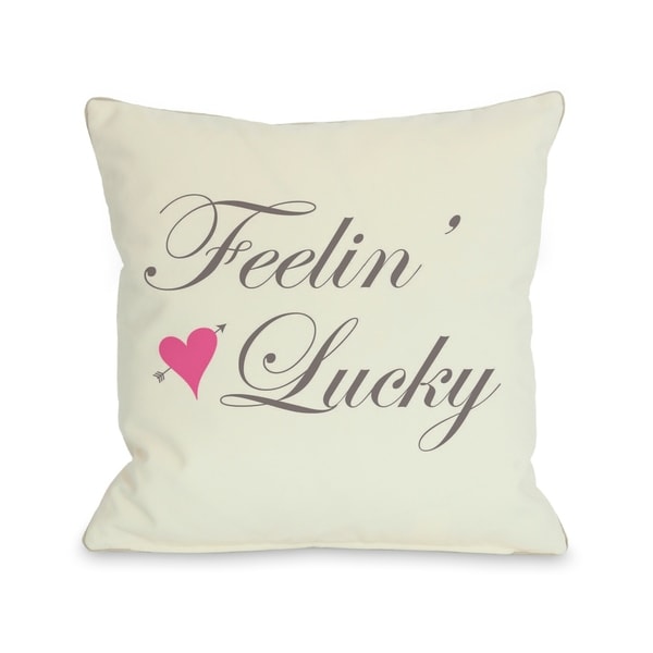 Feelin' Lucky Pillow by OBC