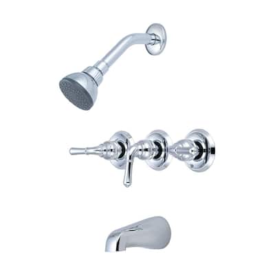 Three Handle Tub/Shower Set