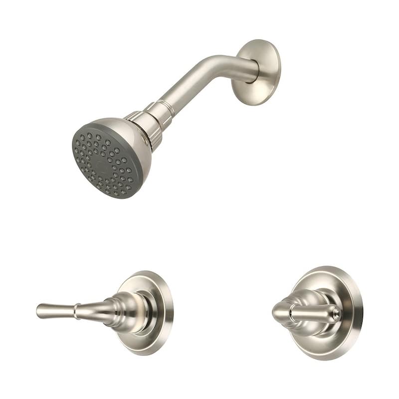 Two Handle Shower Set - Nickel Finish