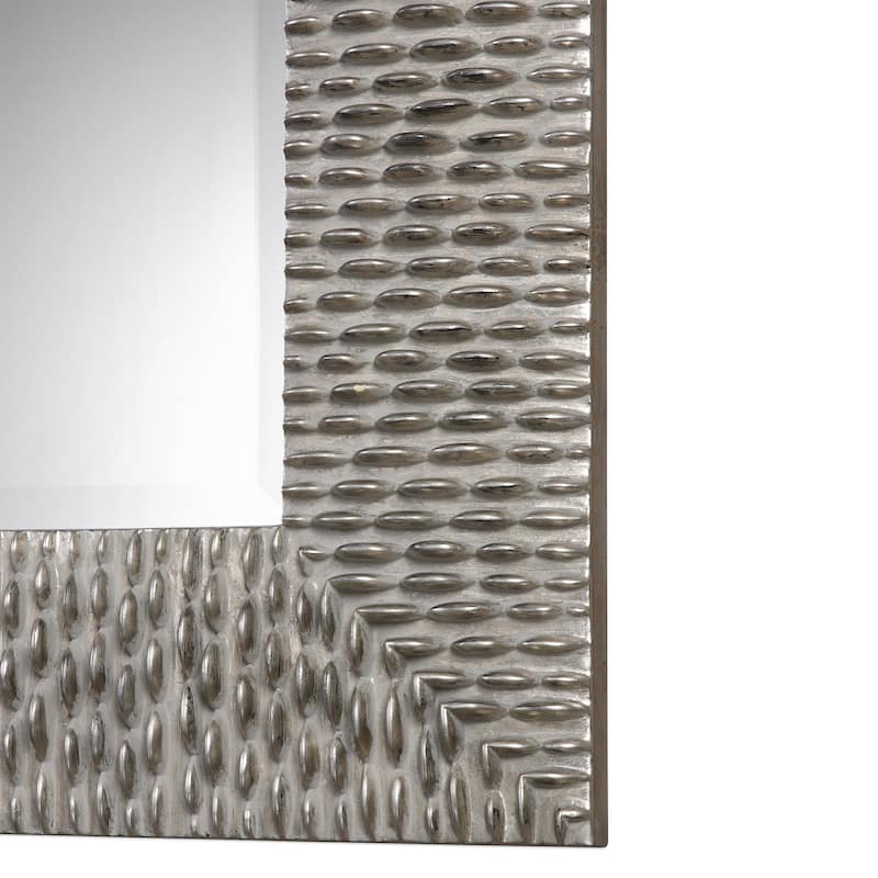 Uttermost Cressida Distressed Metallic Silver Leaf Mirror