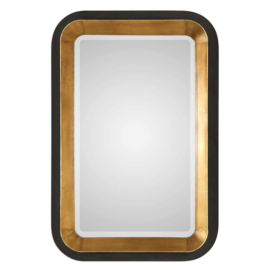 Uttermost Niva Antiqued Metallic Gold Leaf Mirror