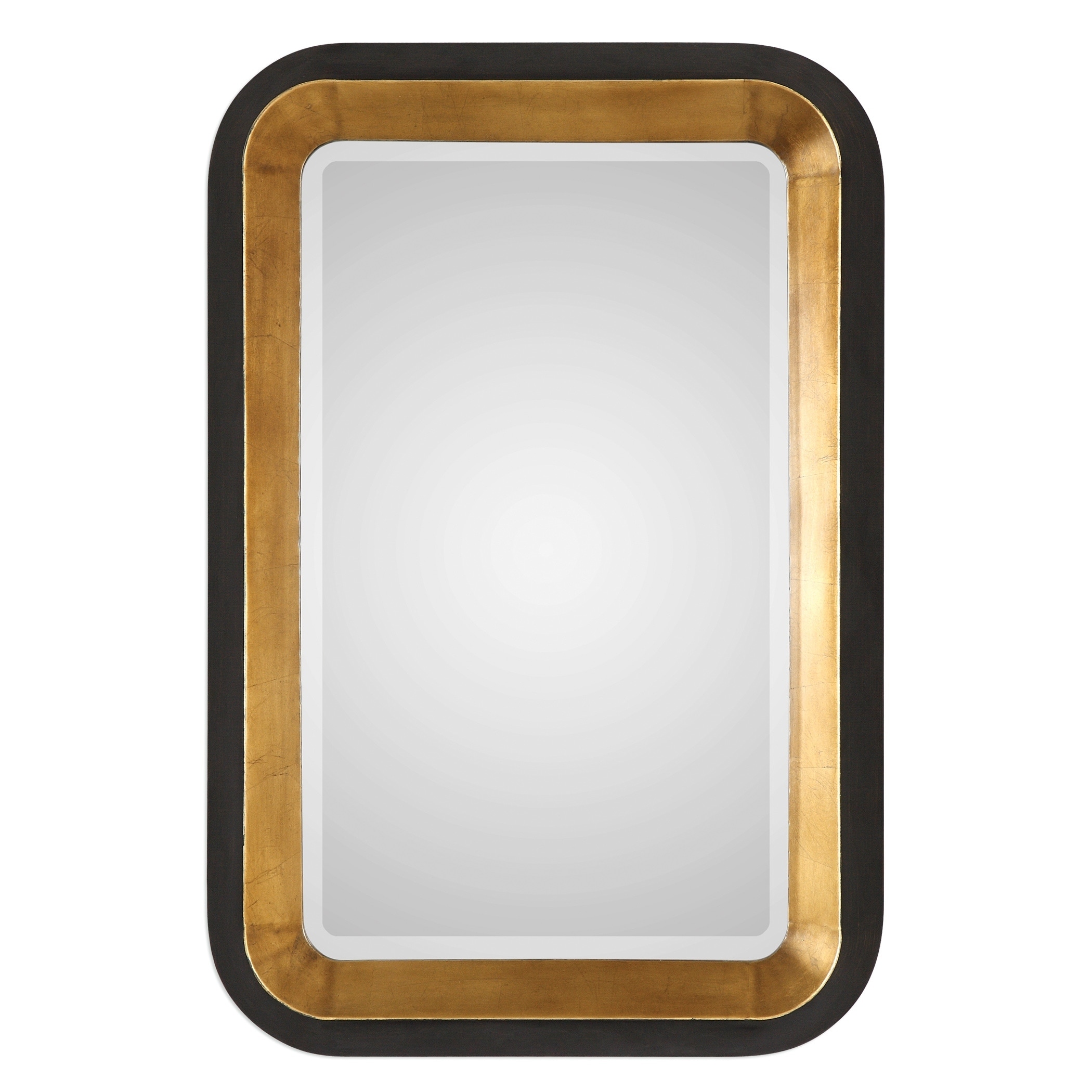 Uttermost Niva Antiqued Metallic Gold Leaf Mirror