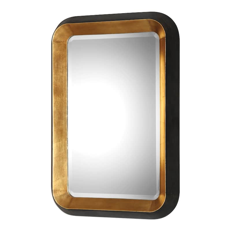 Uttermost Niva Antiqued Metallic Gold Leaf Mirror