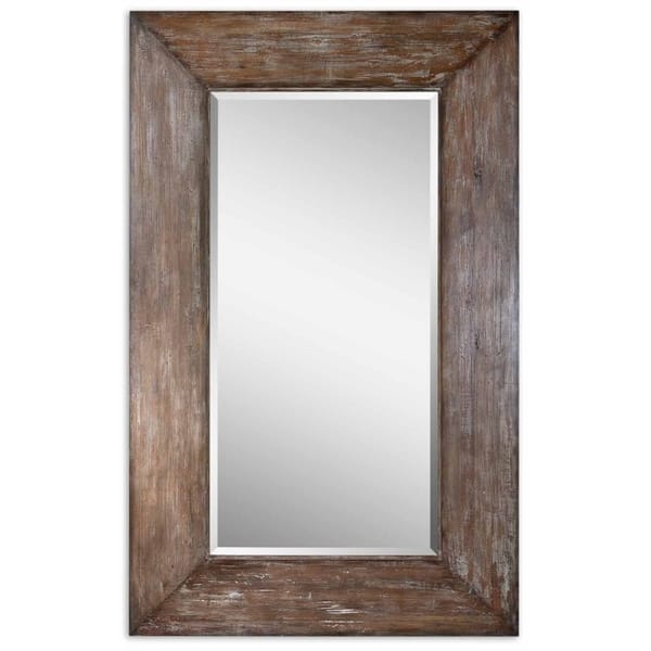 slide 2 of 2, Uttermost Langford Light Grey Mirror