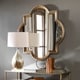 preview thumbnail 2 of 1, Uttermost Lourosa Antiqued Gold Mirror - Silver/Champagne