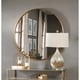 preview thumbnail 3 of 1, Uttermost Junius Round Antique Gold Leaf Mirror