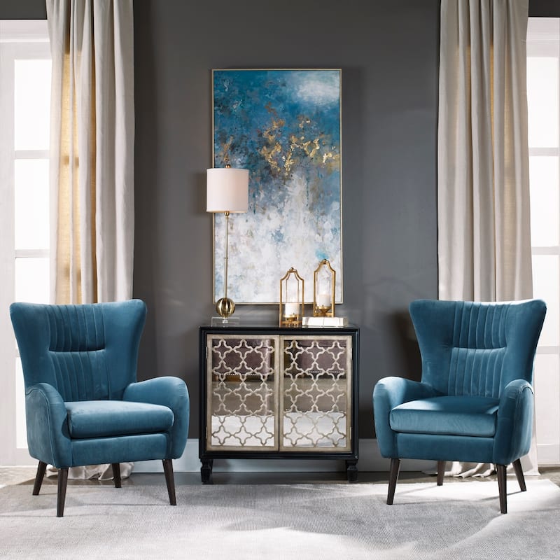 Uttermost Floating Abstract Art - Blue