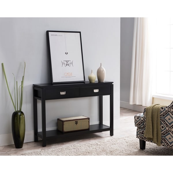 Black Wood Console table