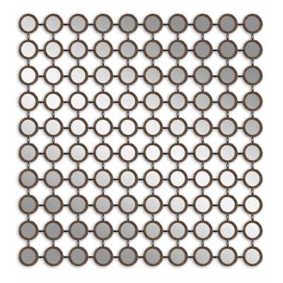 Uttermost Dinuba Antique Silver Champagne Leaf Mirror - Champagne/Silver