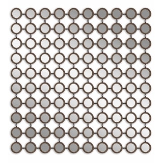 Uttermost Dinuba Antique Silver Champagne Leaf Mirror - Champagne/Silver