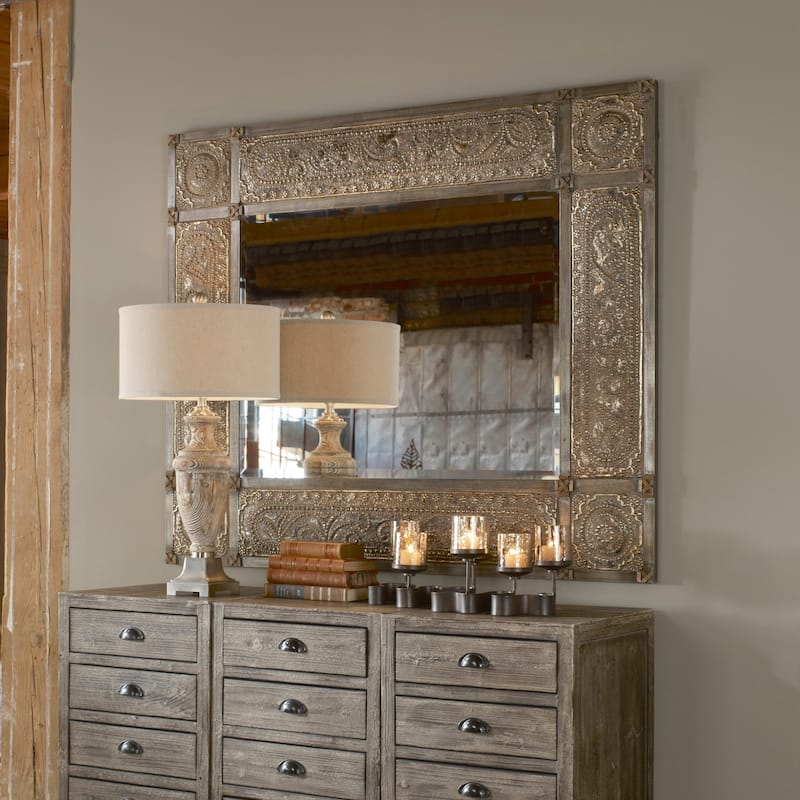 Uttermost Harvest Serenity Golden Champagne Gold Mirror