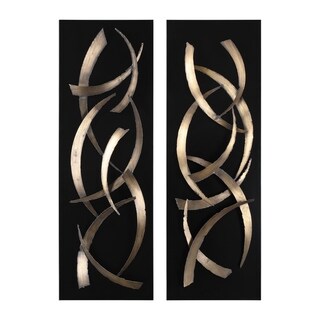 Uttermost Brushstrokes Metal Wall Arts (Set of 2)