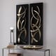 preview thumbnail 3 of 2, Uttermost Brushstrokes Metal Wall Arts (Set of 2)