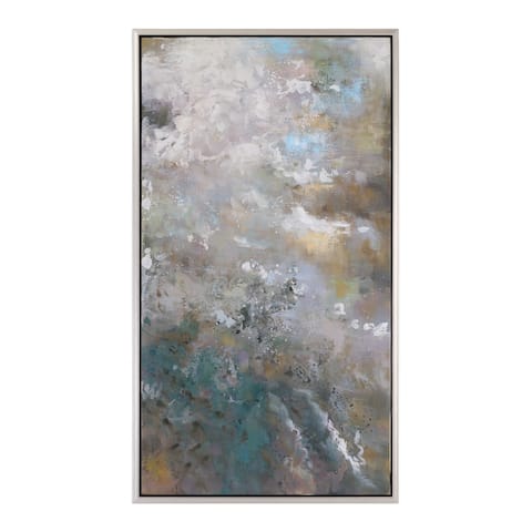 Uttermost Roaring Thunder Modern Art - Grey