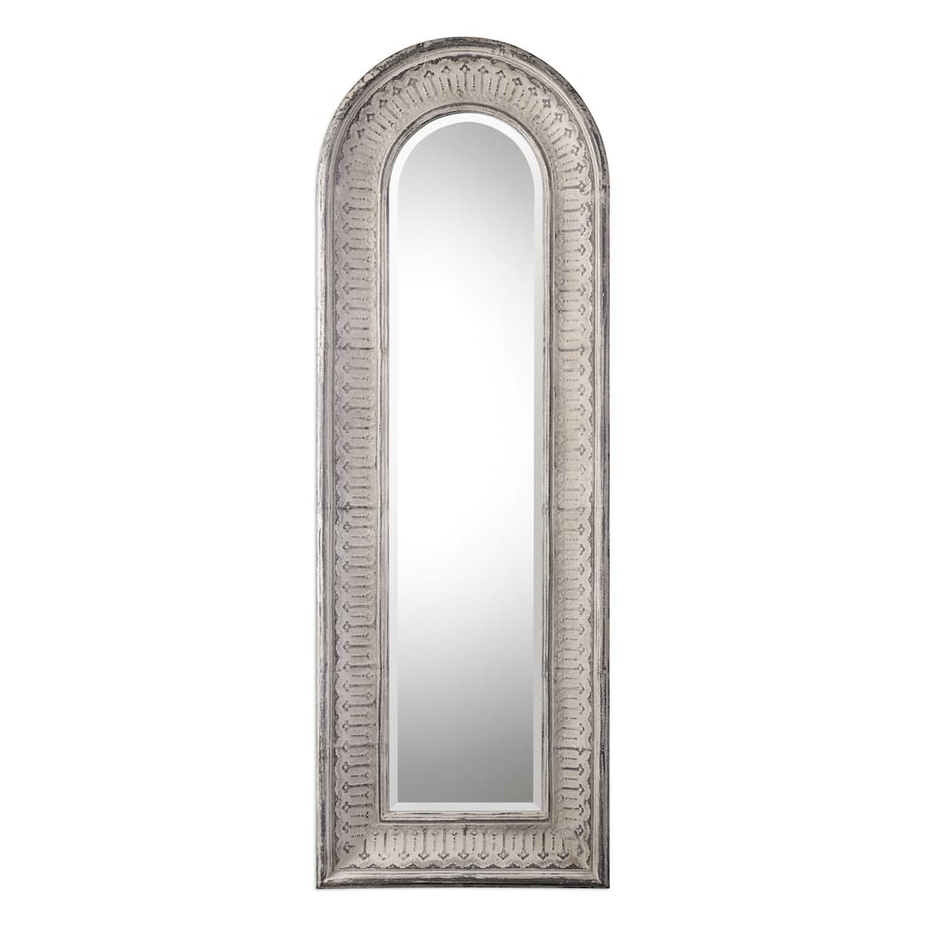 Uttermost Argenton Distressed Taupe Ivory Mirror
