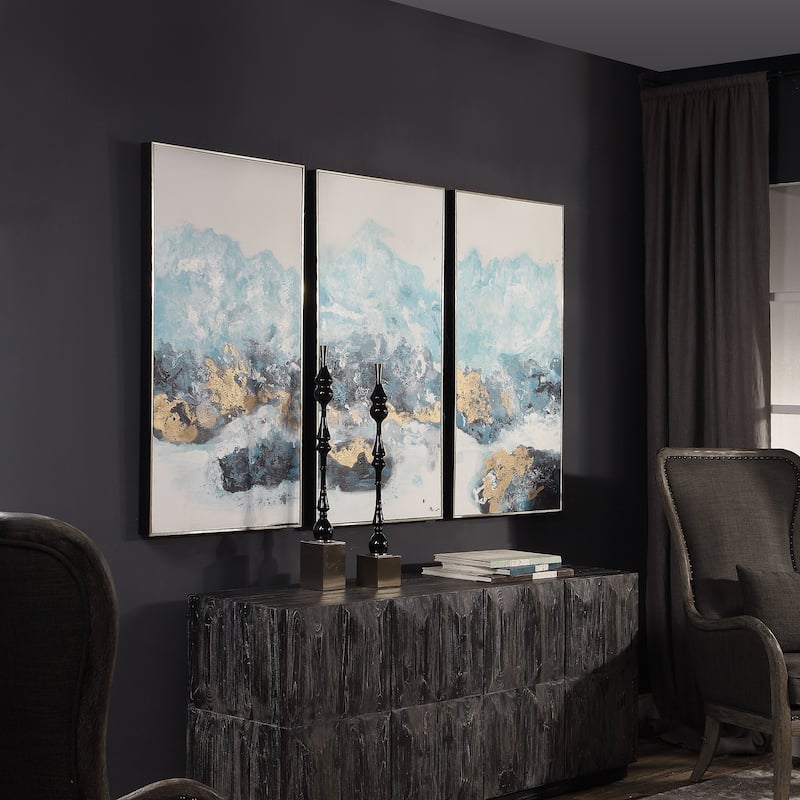 Uttermost Crashing Waves Abstract Art (Set of 3)
