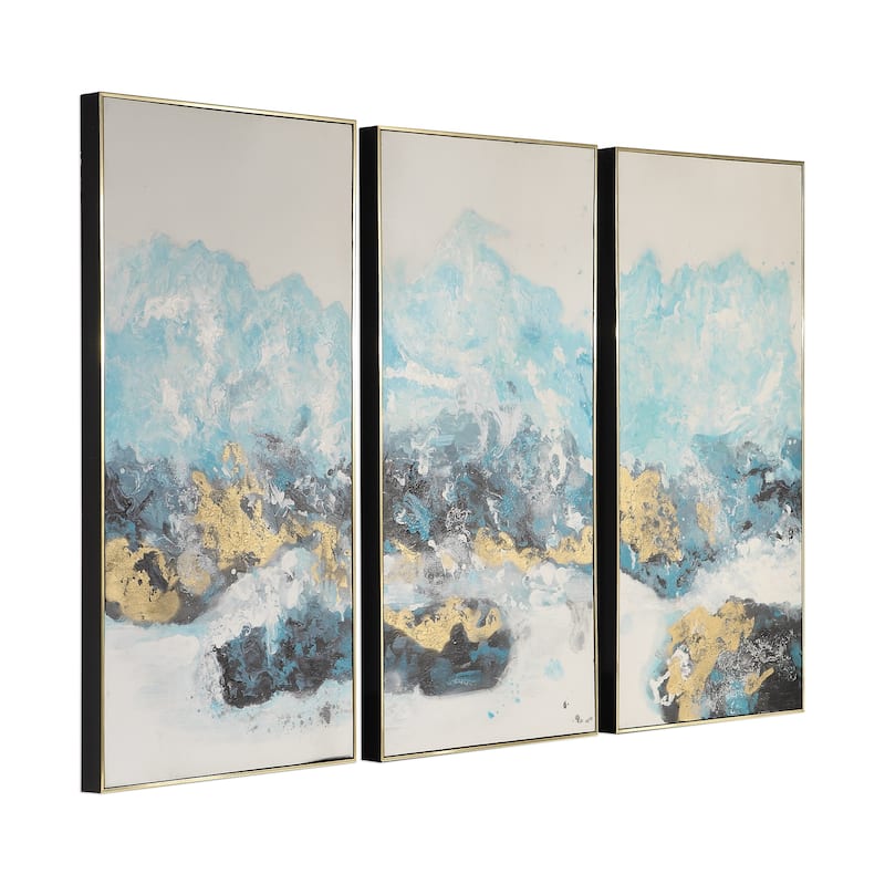 Uttermost Crashing Waves Abstract Art (Set of 3)