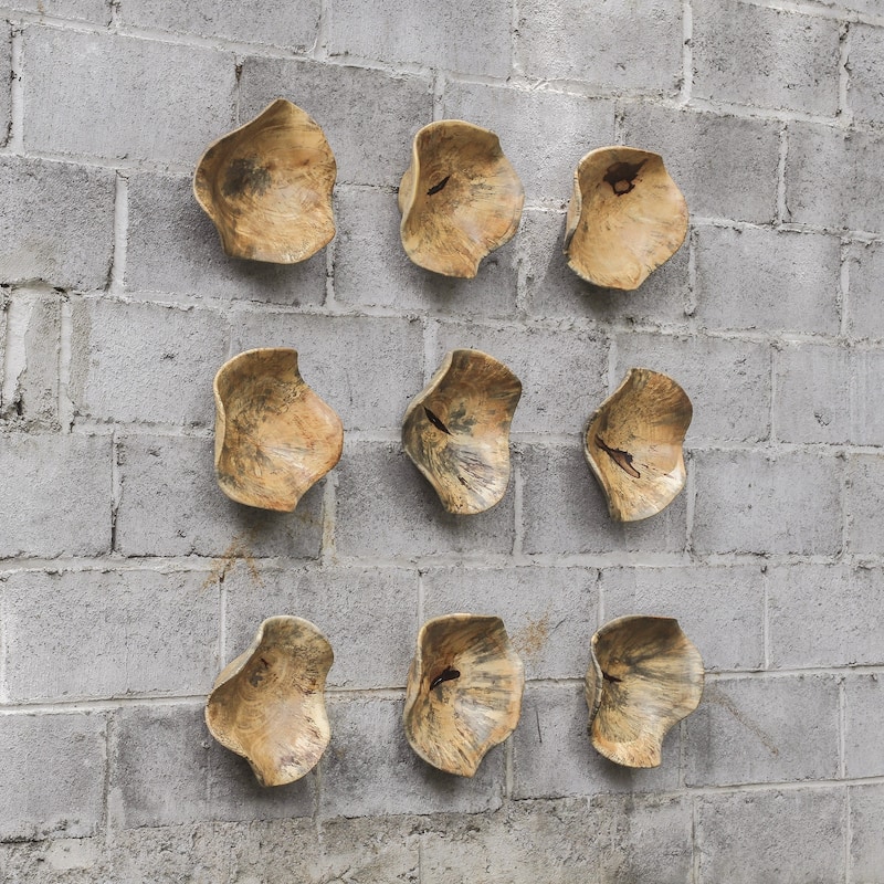 Uttermost Tamarine Wood Wall Arts (Set of 3) - 10 x 10