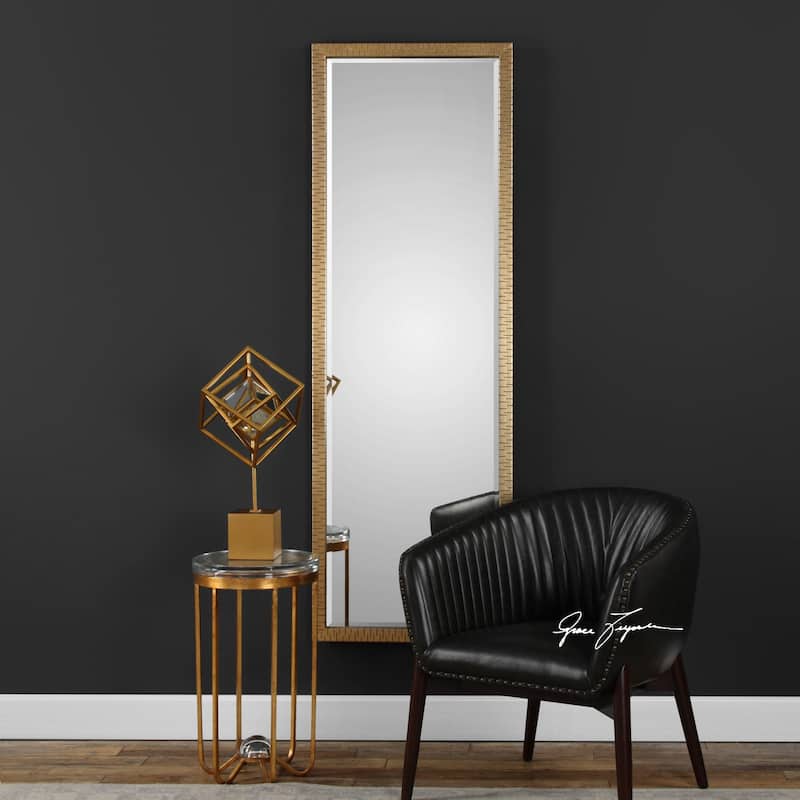 Uttermost Vilmos Metallic Gold Leaf Mirror