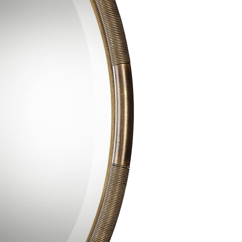 Uttermost Finnick Antiqued Gold Leaf Mirror