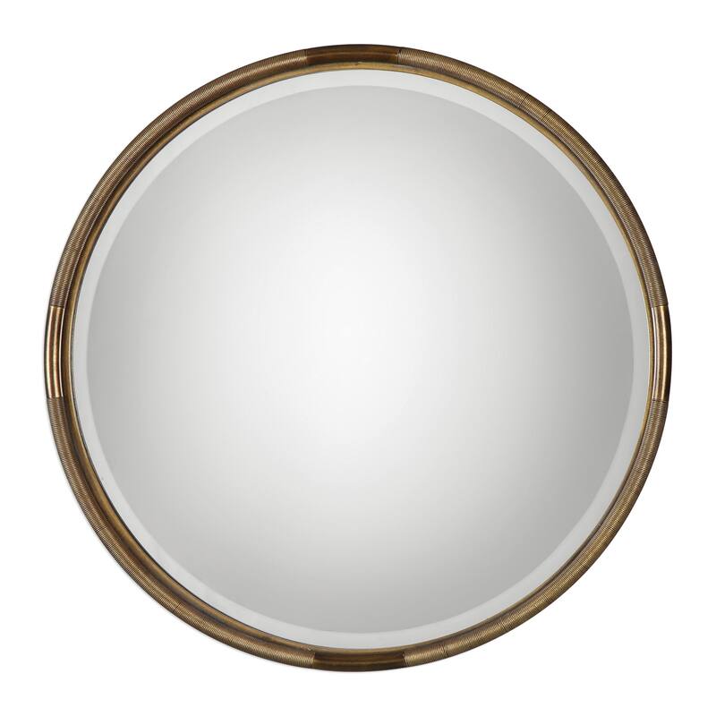 Uttermost Finnick Antiqued Gold Leaf Mirror
