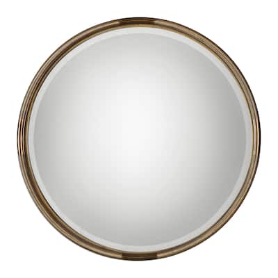 Uttermost Finnick Antiqued Gold Leaf Mirror