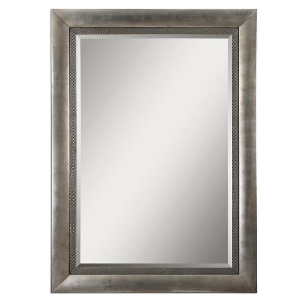 slide 2 of 2, Uttermost Gilford Antique Silver Leaf Mirror - Antique Silver - Antique Silver