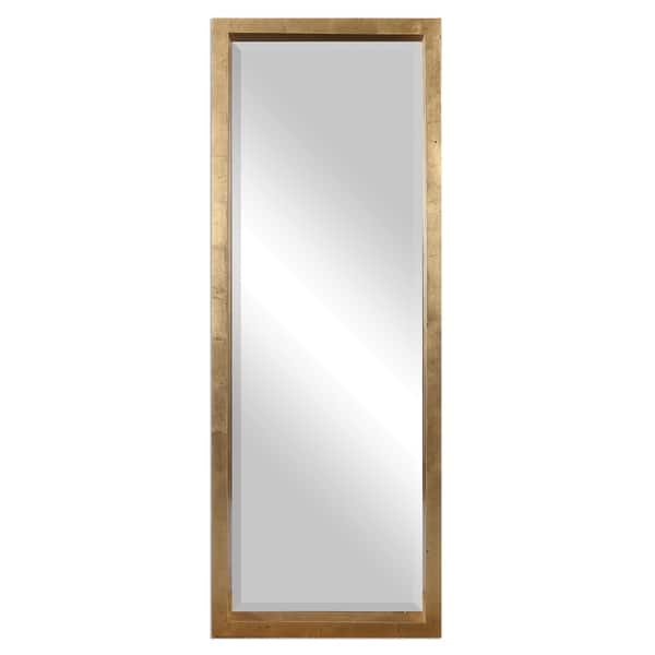 slide 2 of 3, Uttermost Edmonton Gold Leaner Mirror