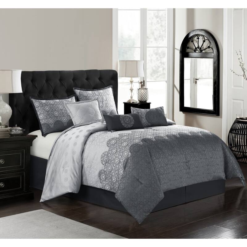 Nanshing Indio 7 Piece Medallion Jacquard Comforter Set