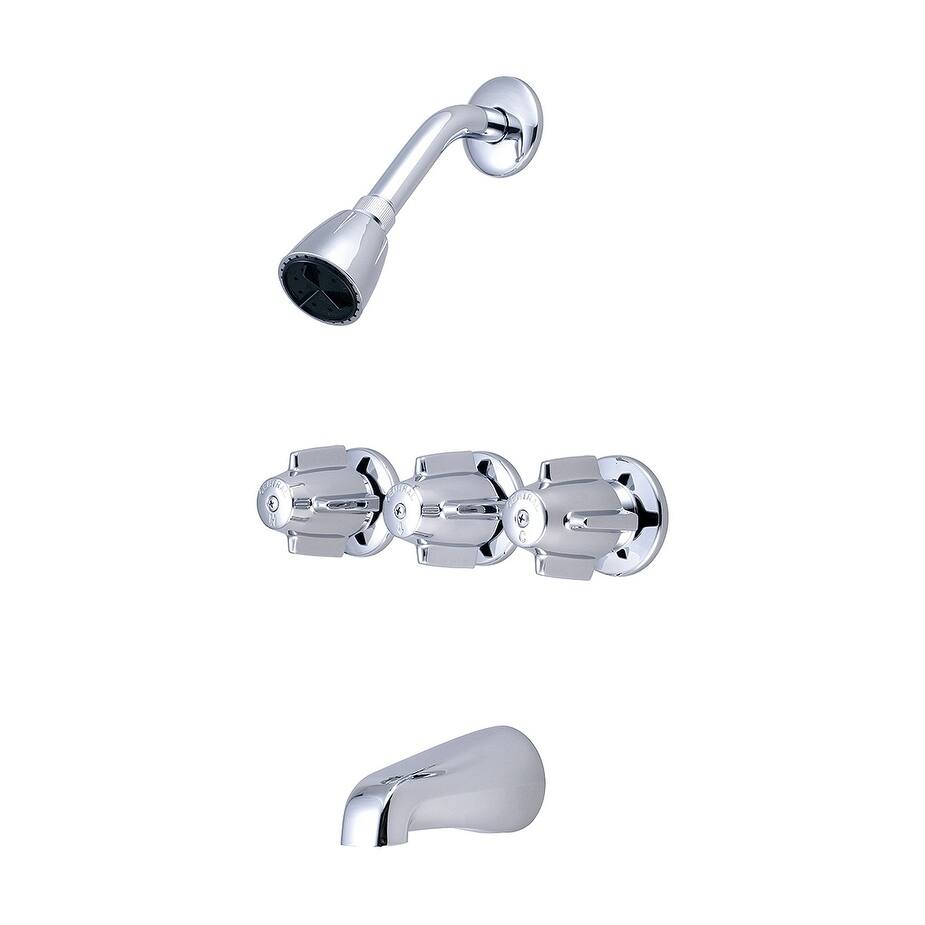 Three Handle Tub & Shower Set