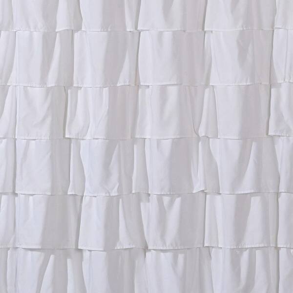 Shop Style Quarters Bianca Ruffle Shower Curtain White Ruffles