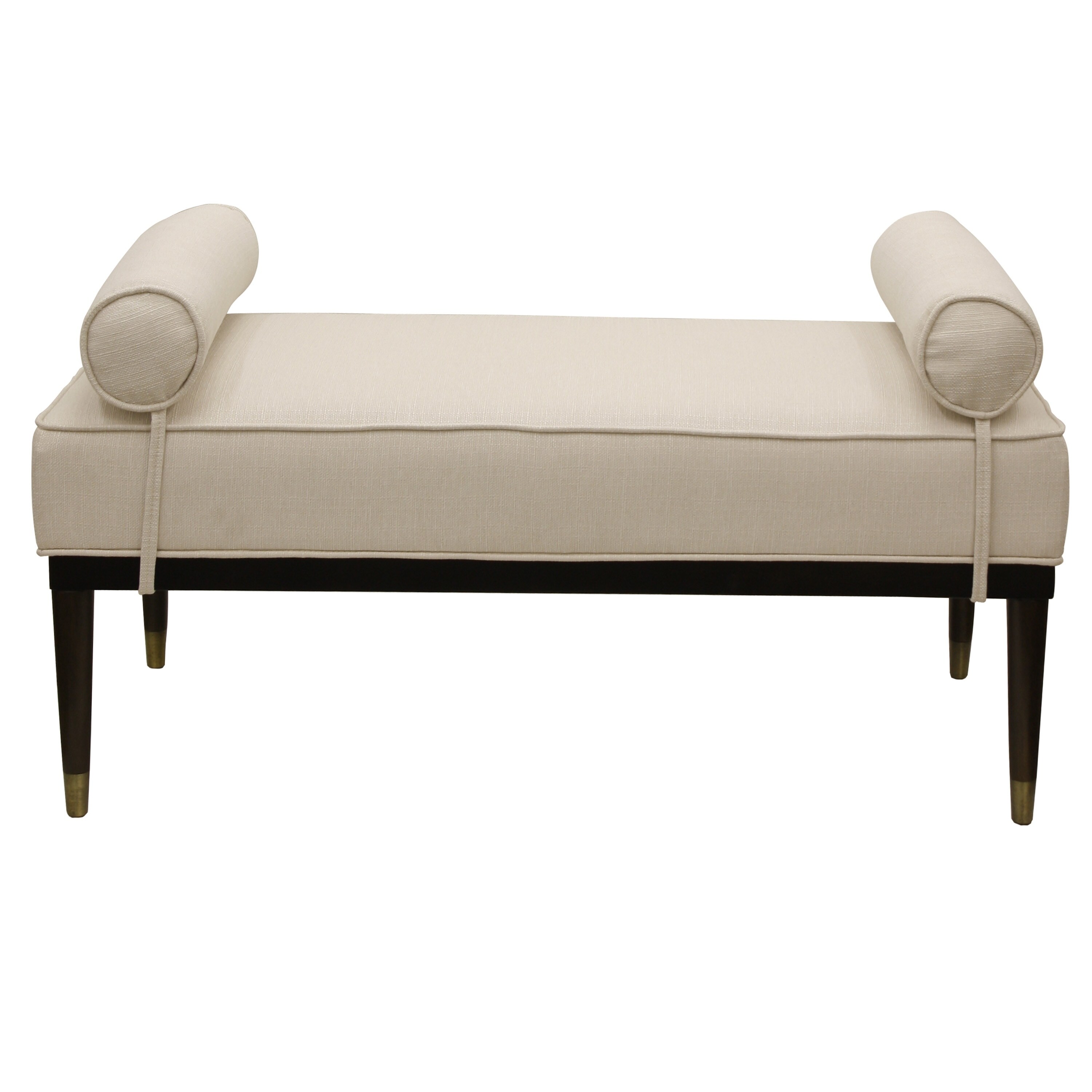 Shop Parker Mid Centruy Ottoman With Bolster Pillows Free