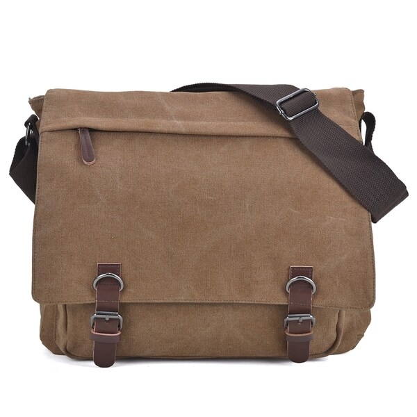 large vintage canvas messenger bag