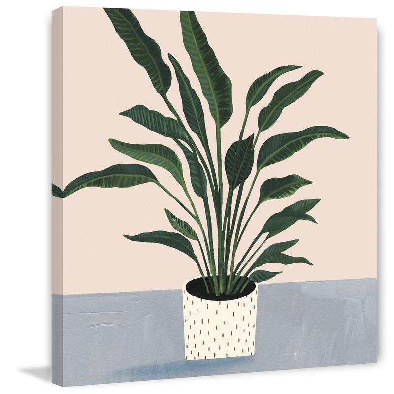Houseplant IV' Painting Print on Wrapped Canvas - Multi-Color