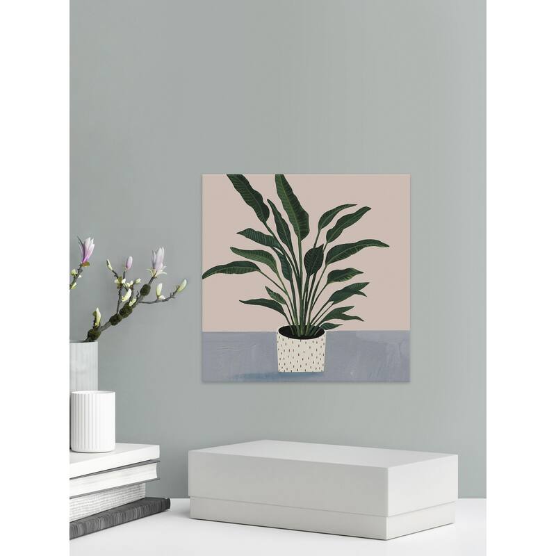 Houseplant IV' Painting Print on Wrapped Canvas - Multi-Color