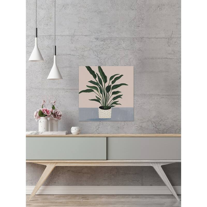 Houseplant IV' Painting Print on Wrapped Canvas - Multi-Color