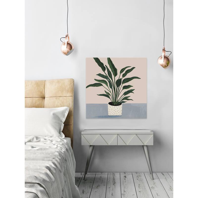 Houseplant IV' Painting Print on Wrapped Canvas - Multi-Color