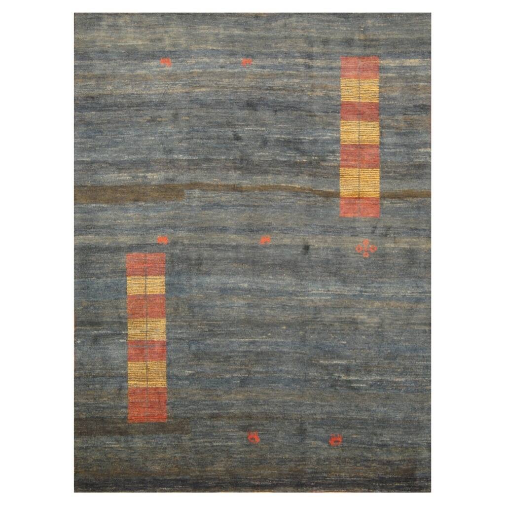 Handmade One-of-a-Kind Gabbeh Wool Rug (Iran) - 7'5 x 9'8