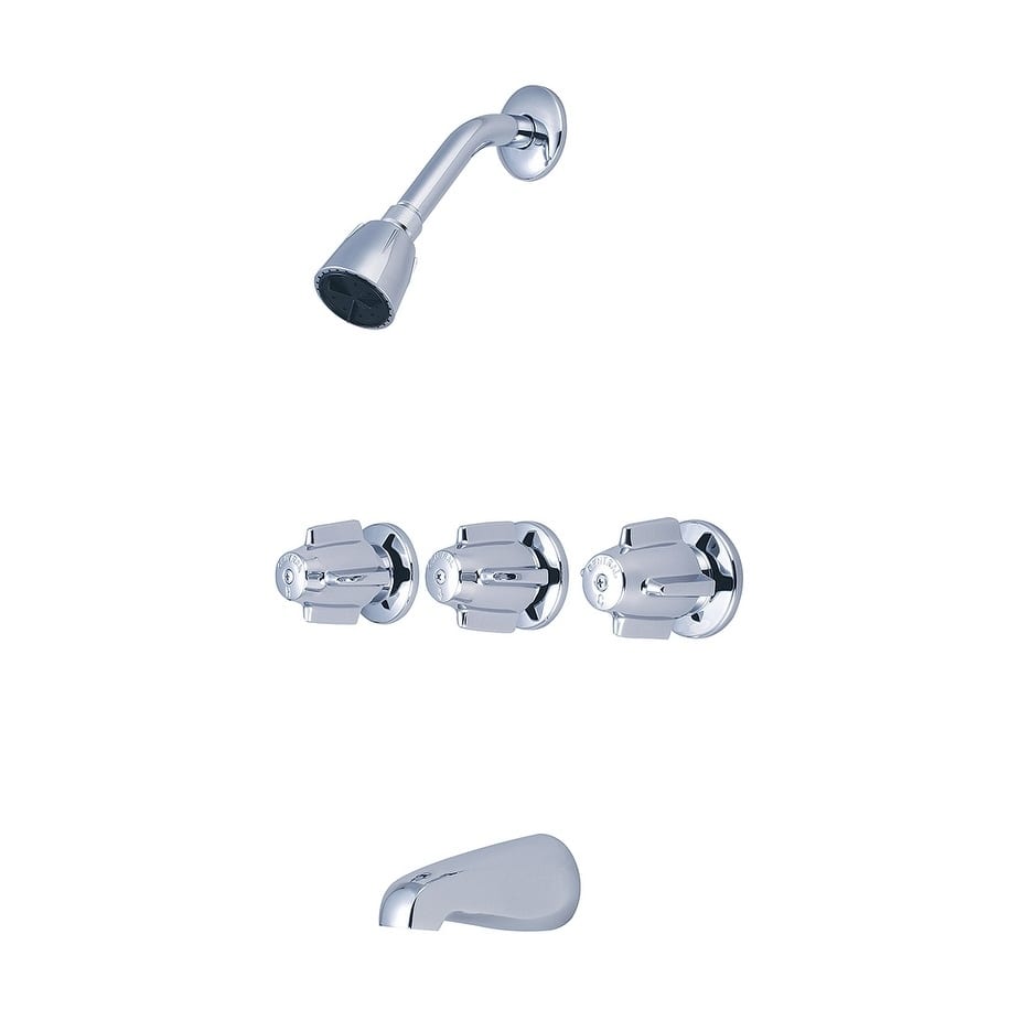 Three Handle Tub & Shower Set