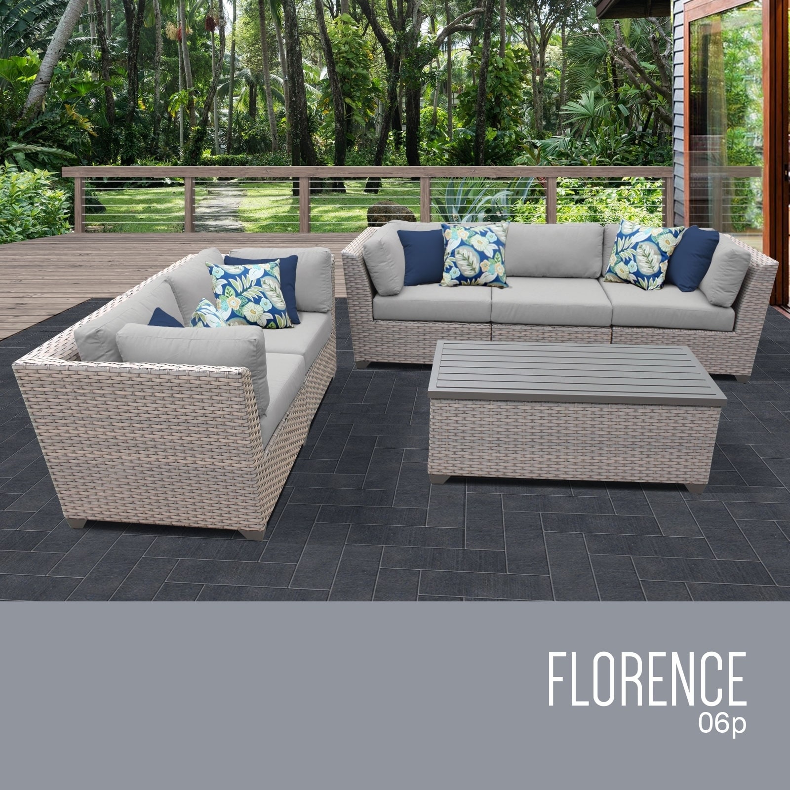 Florence rattan outlet corner sofa set